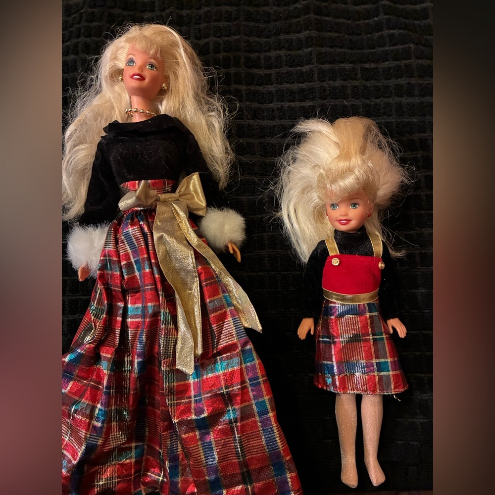 1990’s Holiday Barbie and Stacie Dolls